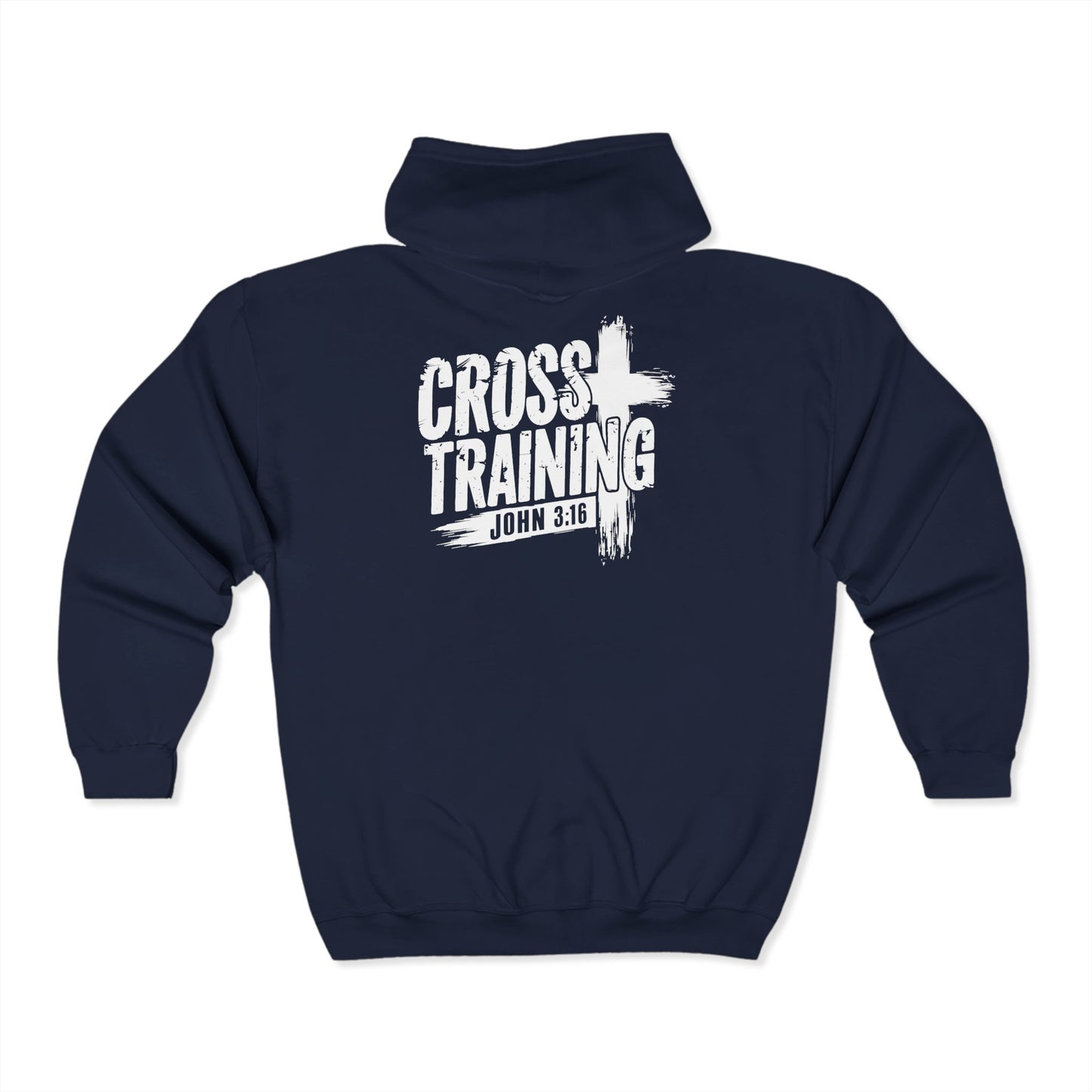 Cross Training Unisex Heavy Blend Full Zip Hoodie - Inspirational Faith Apparel