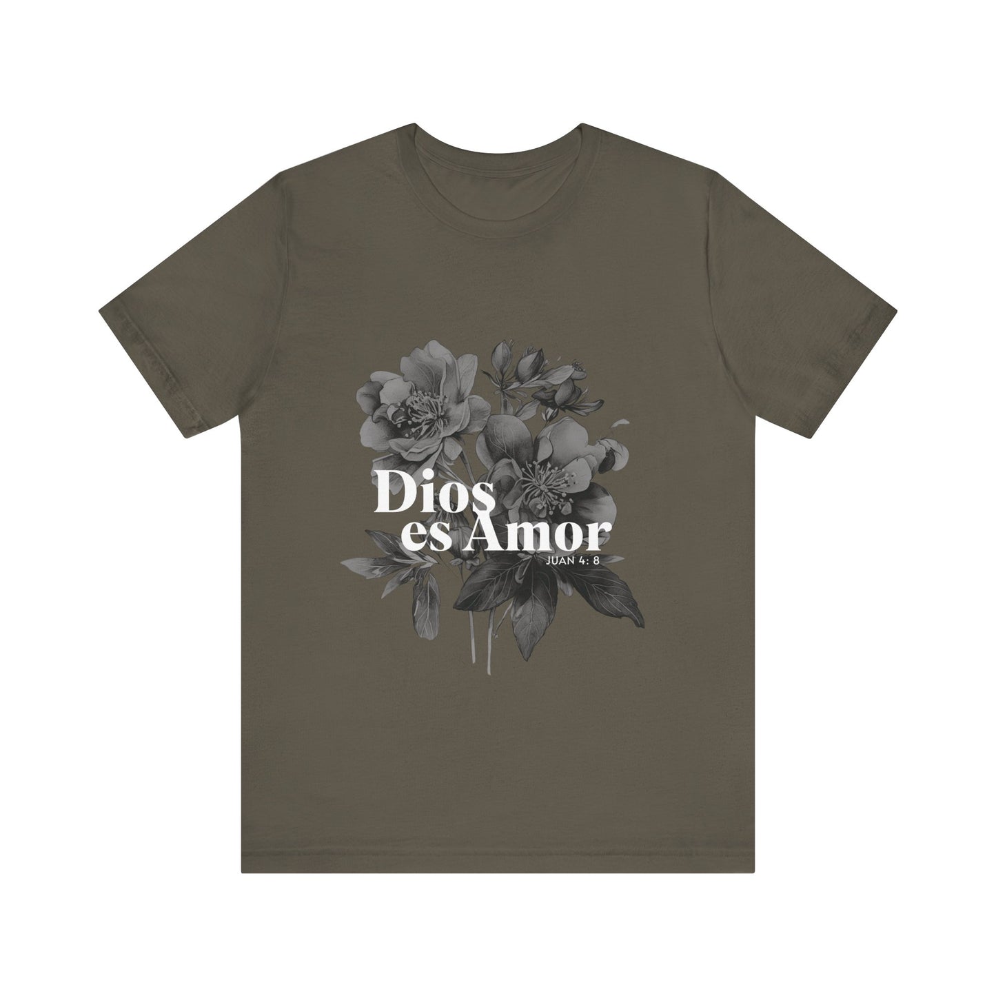 Floral Graphic Tee - "Dios es Amor"