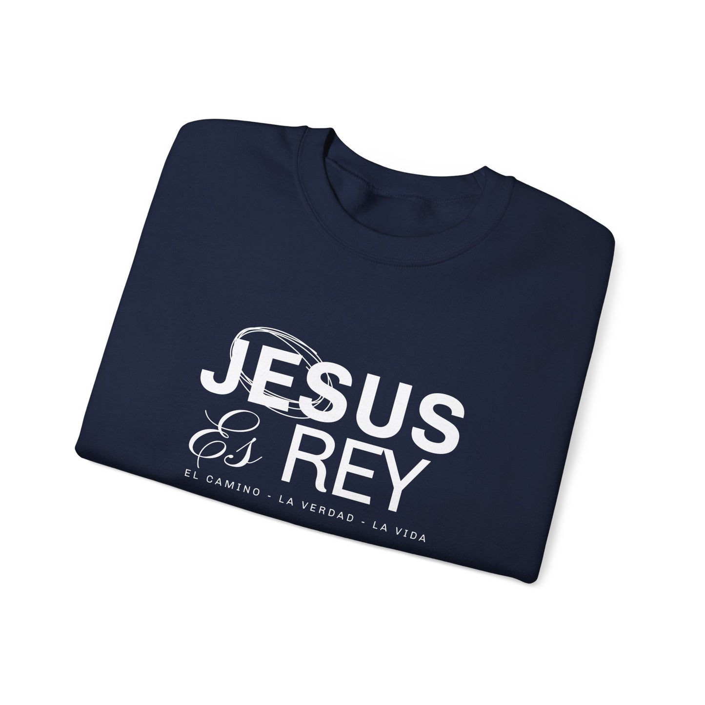 Jesus es Rey Graphic Crewneck Sweatshirt - Unisex Heavy Blend™