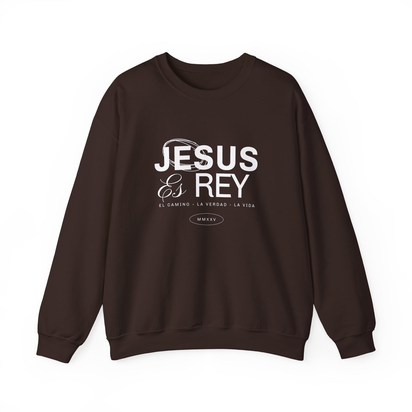 Jesus es Rey Graphic Crewneck Sweatshirt - Unisex Heavy Blend™