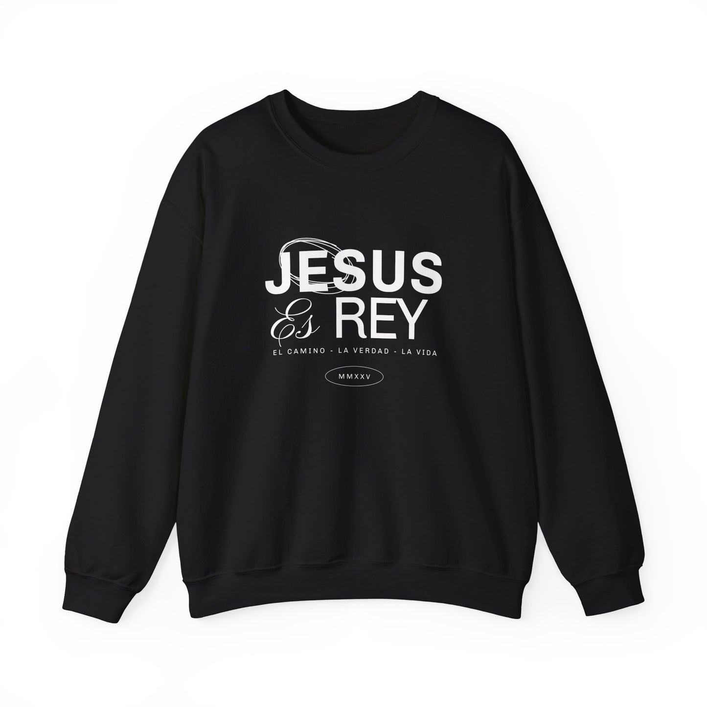 Jesus es Rey Graphic Crewneck Sweatshirt - Unisex Heavy Blend™