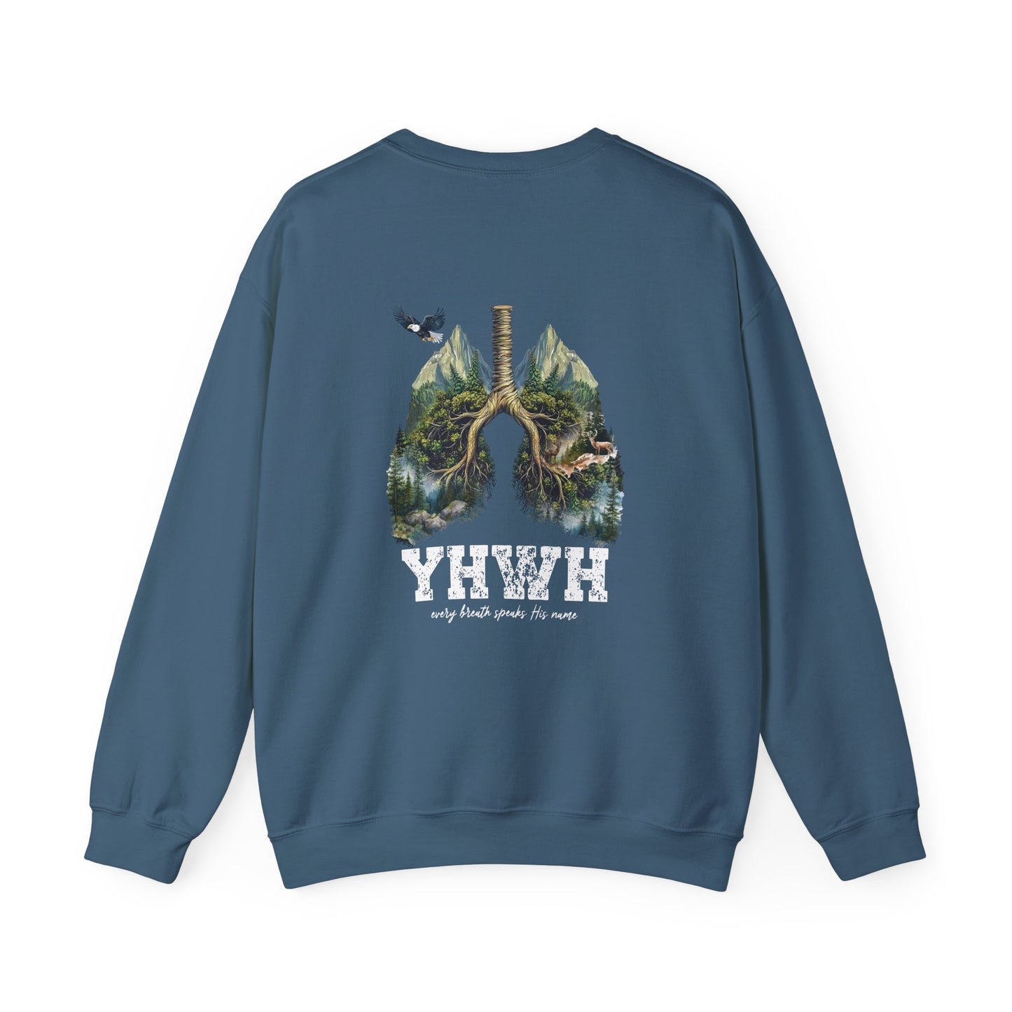 Nature-Yhwh Unisex Heavy Blend Crewneck Sweatshirt