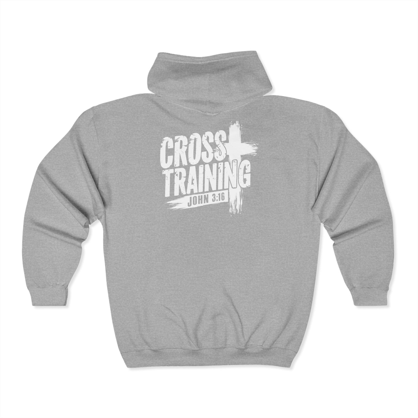Cross Training Unisex Heavy Blend Full Zip Hoodie - Inspirational Faith Apparel