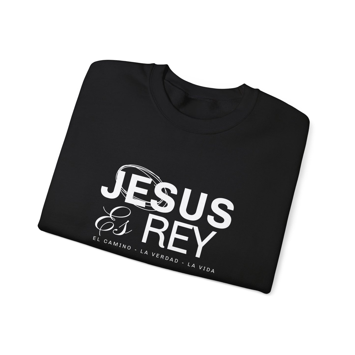 Jesus es Rey Graphic Crewneck Sweatshirt - Unisex Heavy Blend™