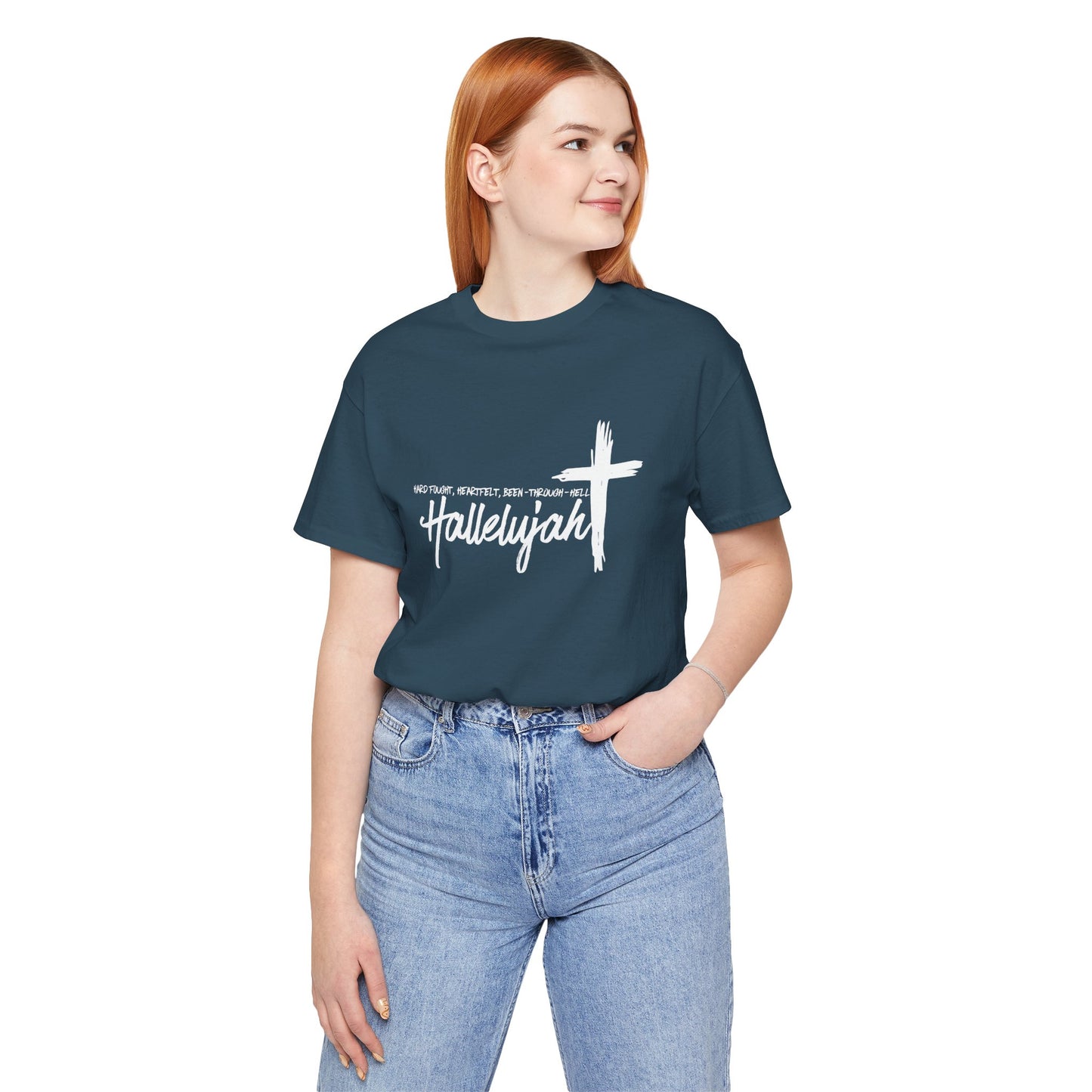 -Hard Fought Hallelujah Unisex Short Sleeve Tee -