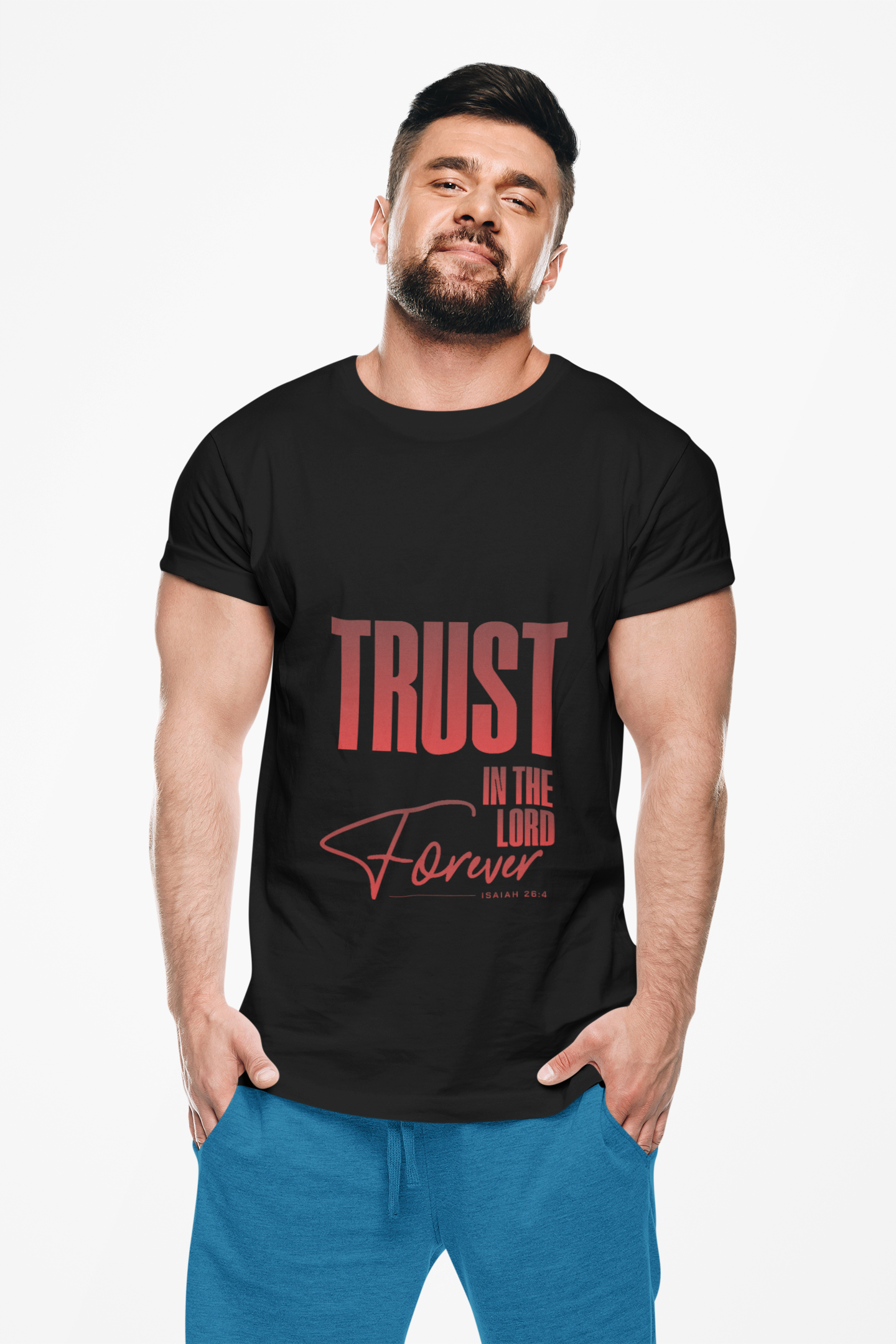 Trust in the Lord Forever Unisex Garment-Dyed T-shirt