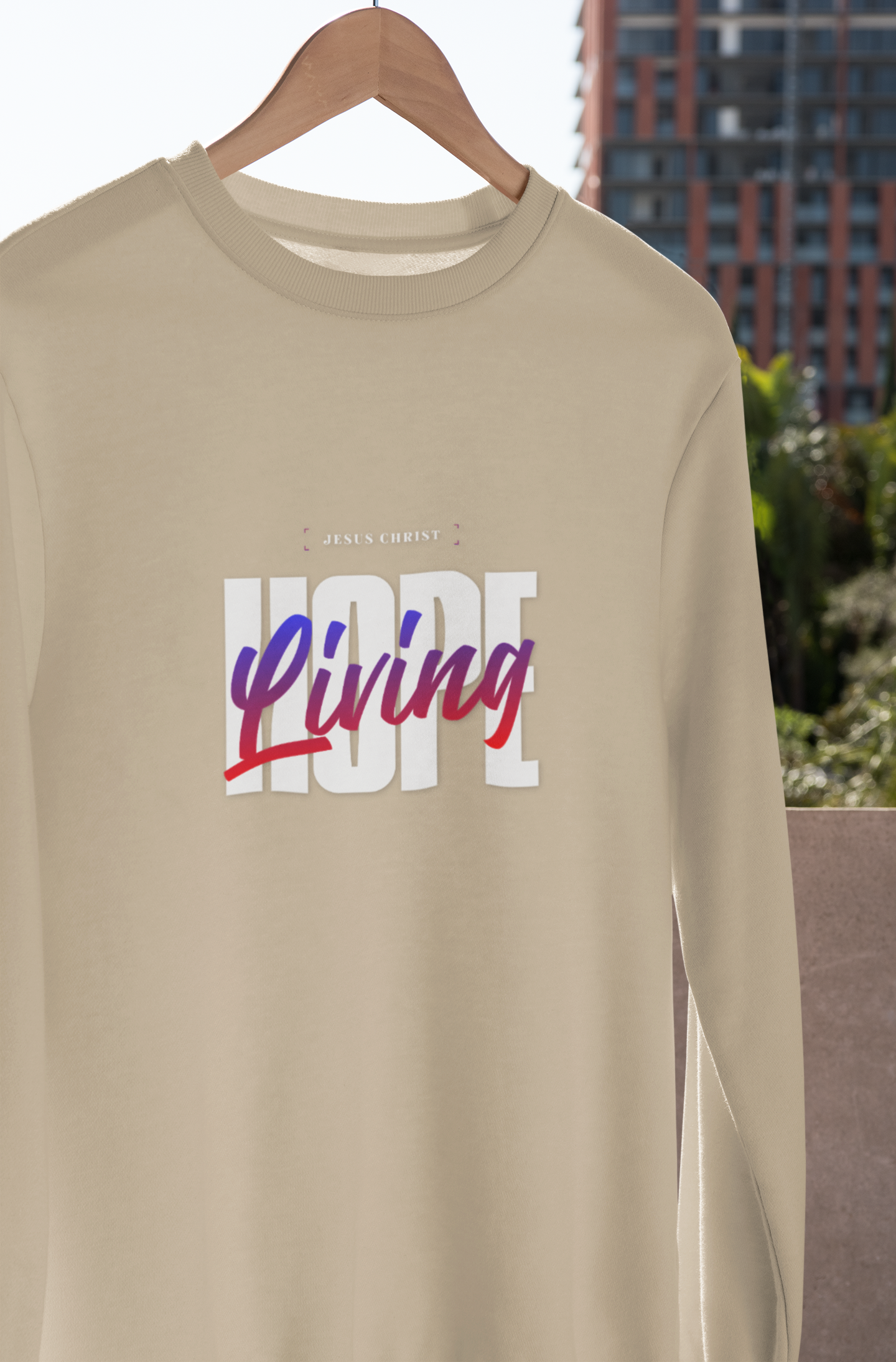 Hope Living Unisex Sweatshirt - Cozy and Inspirational Apparel