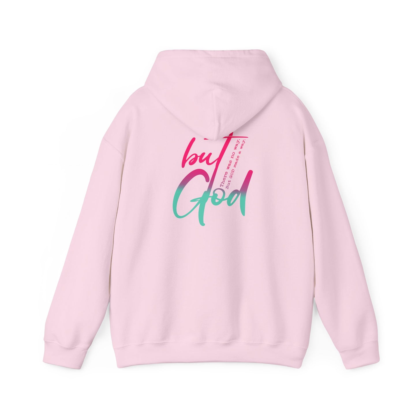 Trendy Unisex Hooded Sweatshirt - 'But God' Inspirational Design for Casual Wear