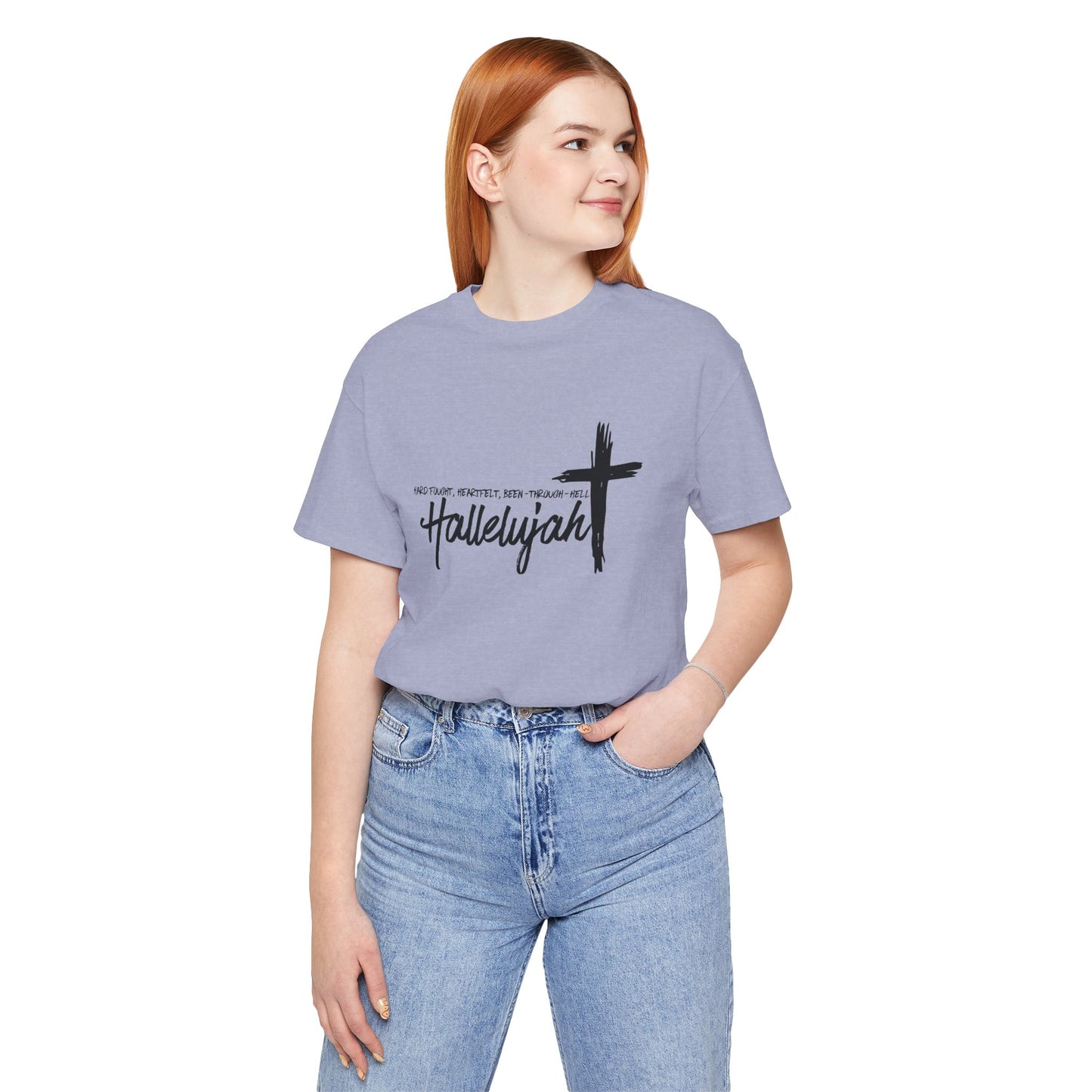 -Hard Fought Hallelujah Unisex Short Sleeve Tee -