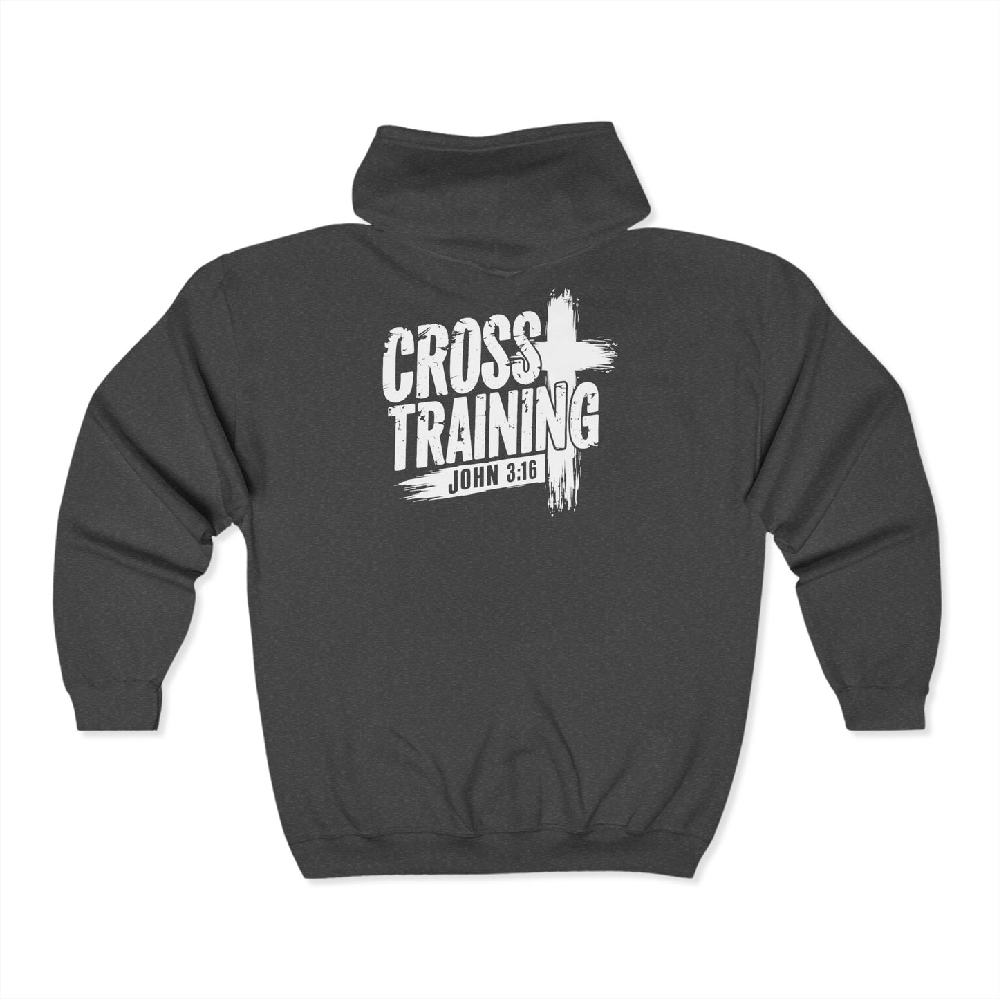 Cross Training Unisex Heavy Blend Full Zip Hoodie - Inspirational Faith Apparel