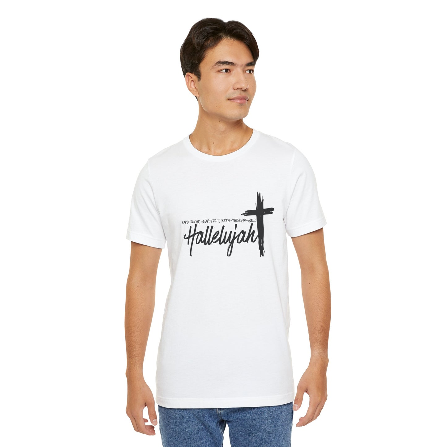 -Hard Fought Hallelujah Unisex Short Sleeve Tee -