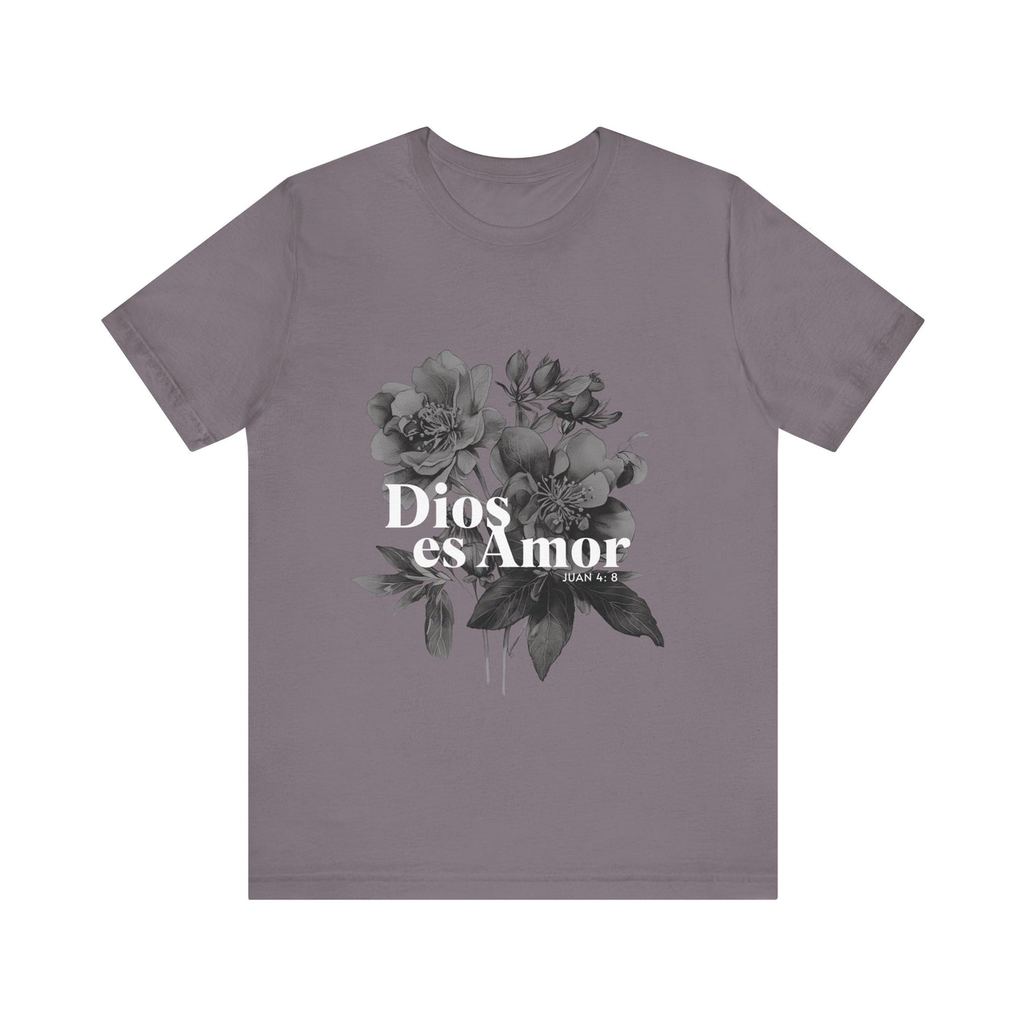 Floral Graphic Tee - "Dios es Amor"