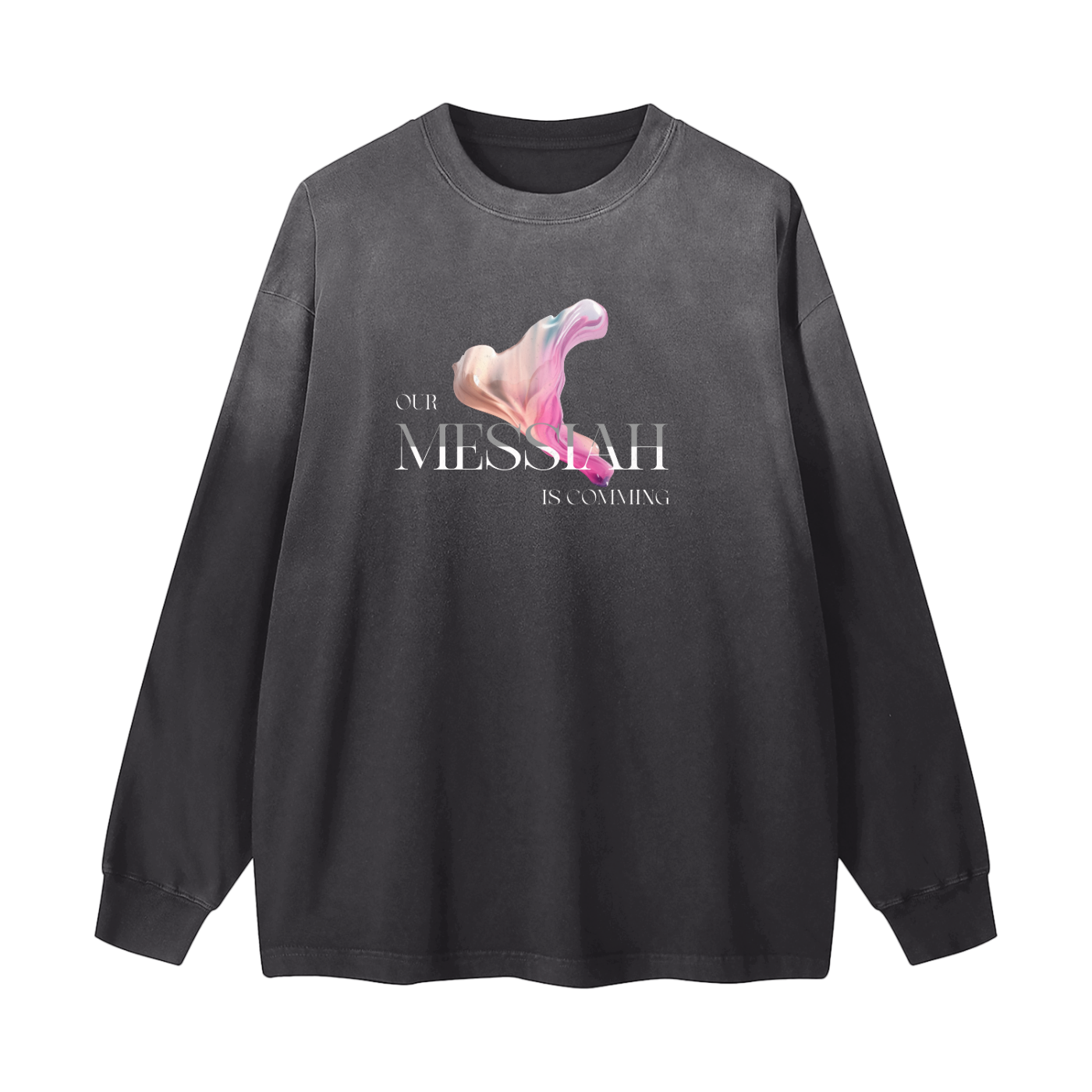 Gradient Vintage Washed Long Sleeve Tee - 270 GSM