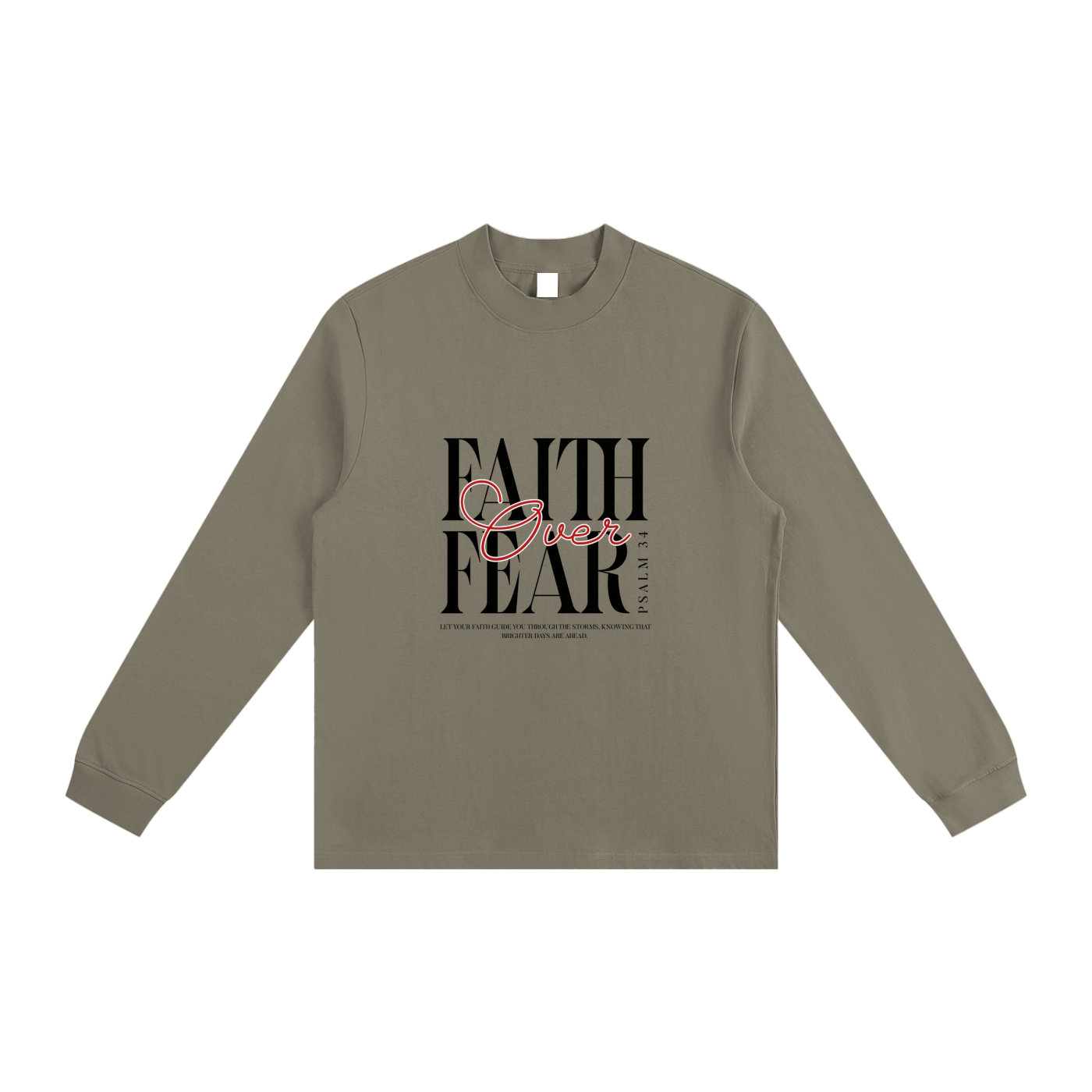 Essential Non-Shrink Mock Neck Sweatshirt