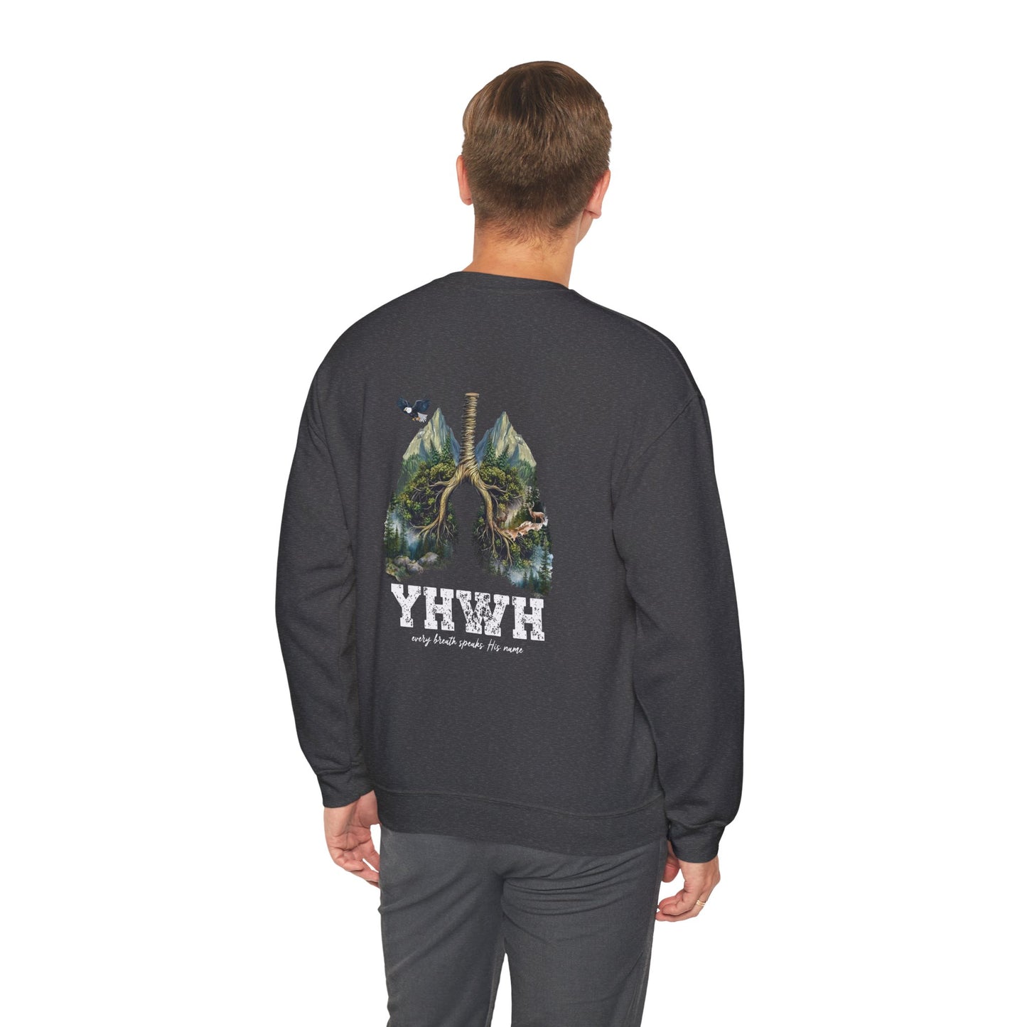 Nature-Yhwh Unisex Heavy Blend Crewneck Sweatshirt