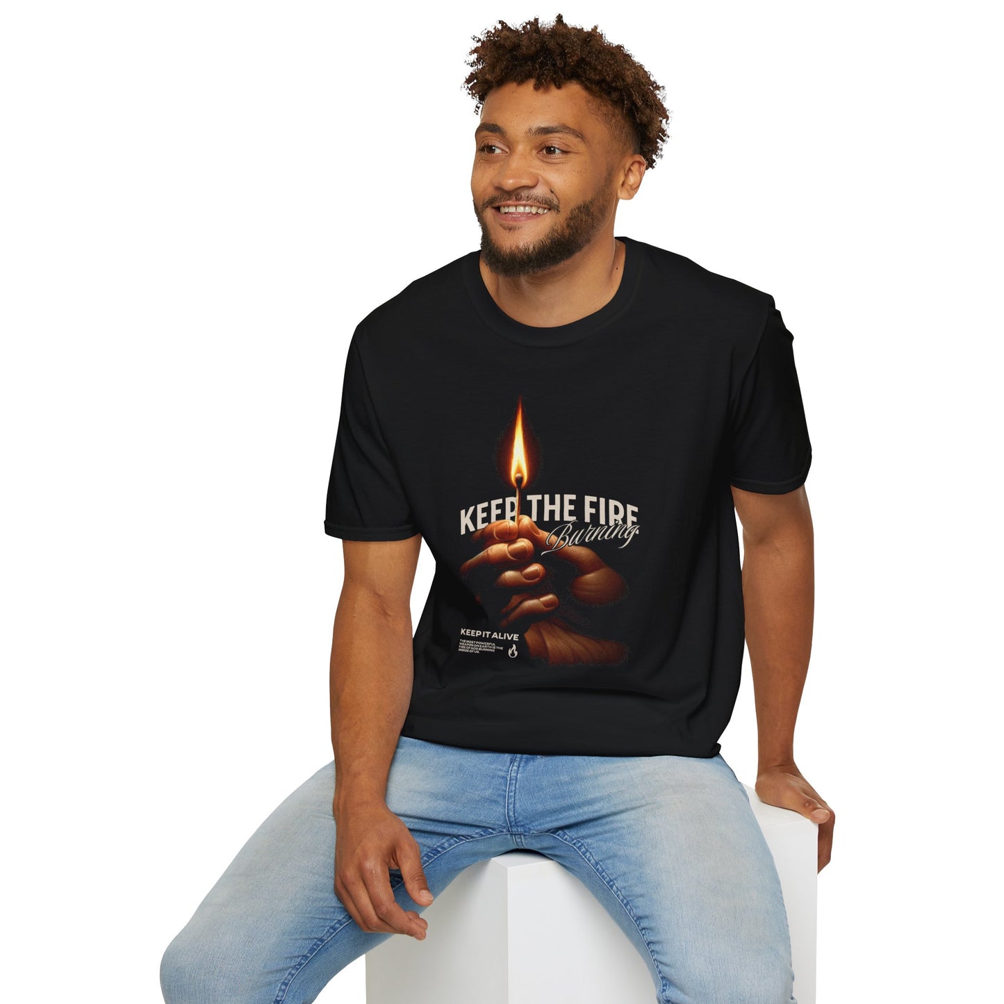 Keep the Fire Burning Unisex Softstyle T-Shirt