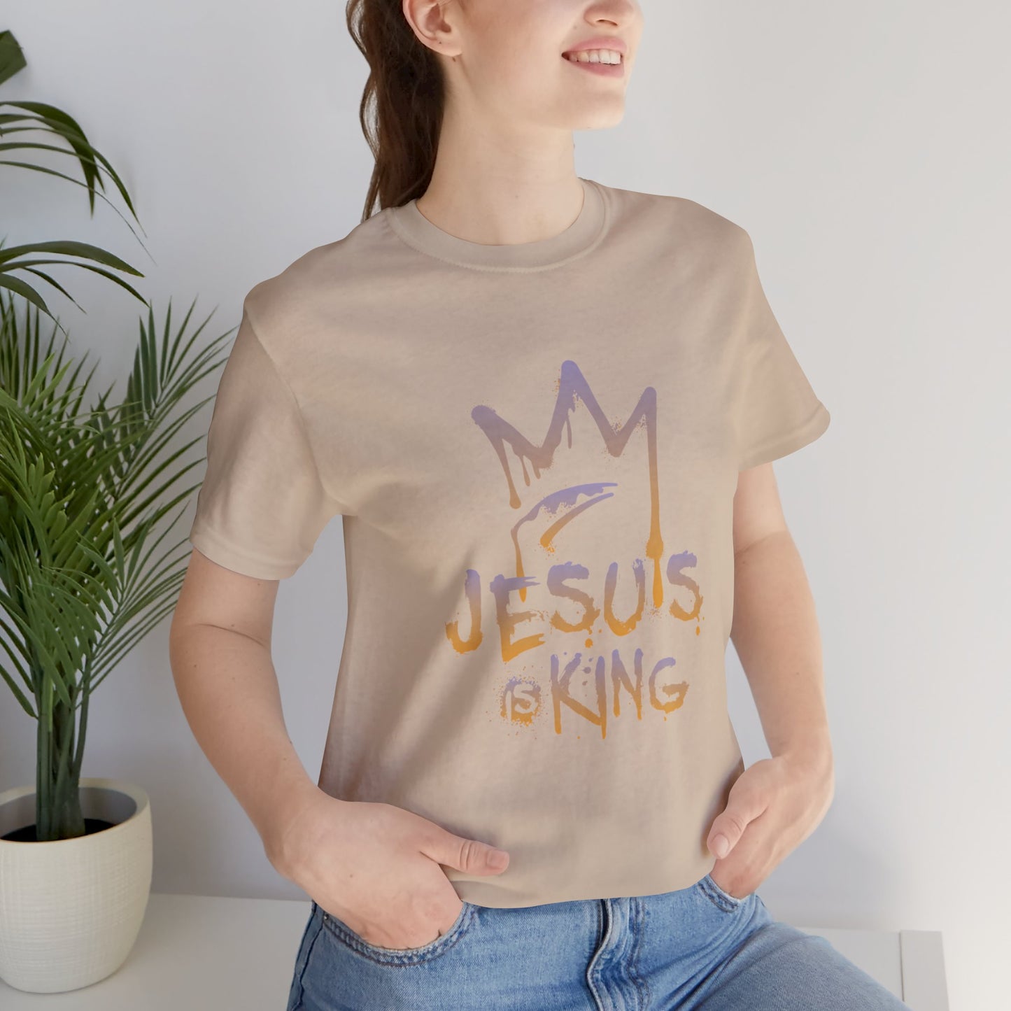 Jesus is King Unisex Jersey Short Sleeve Tee –