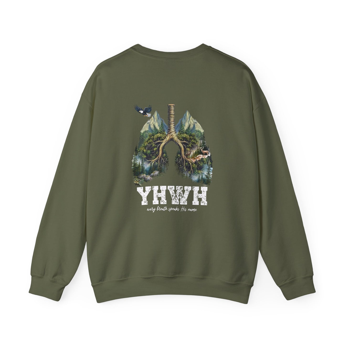 Nature-Yhwh Unisex Heavy Blend Crewneck Sweatshirt