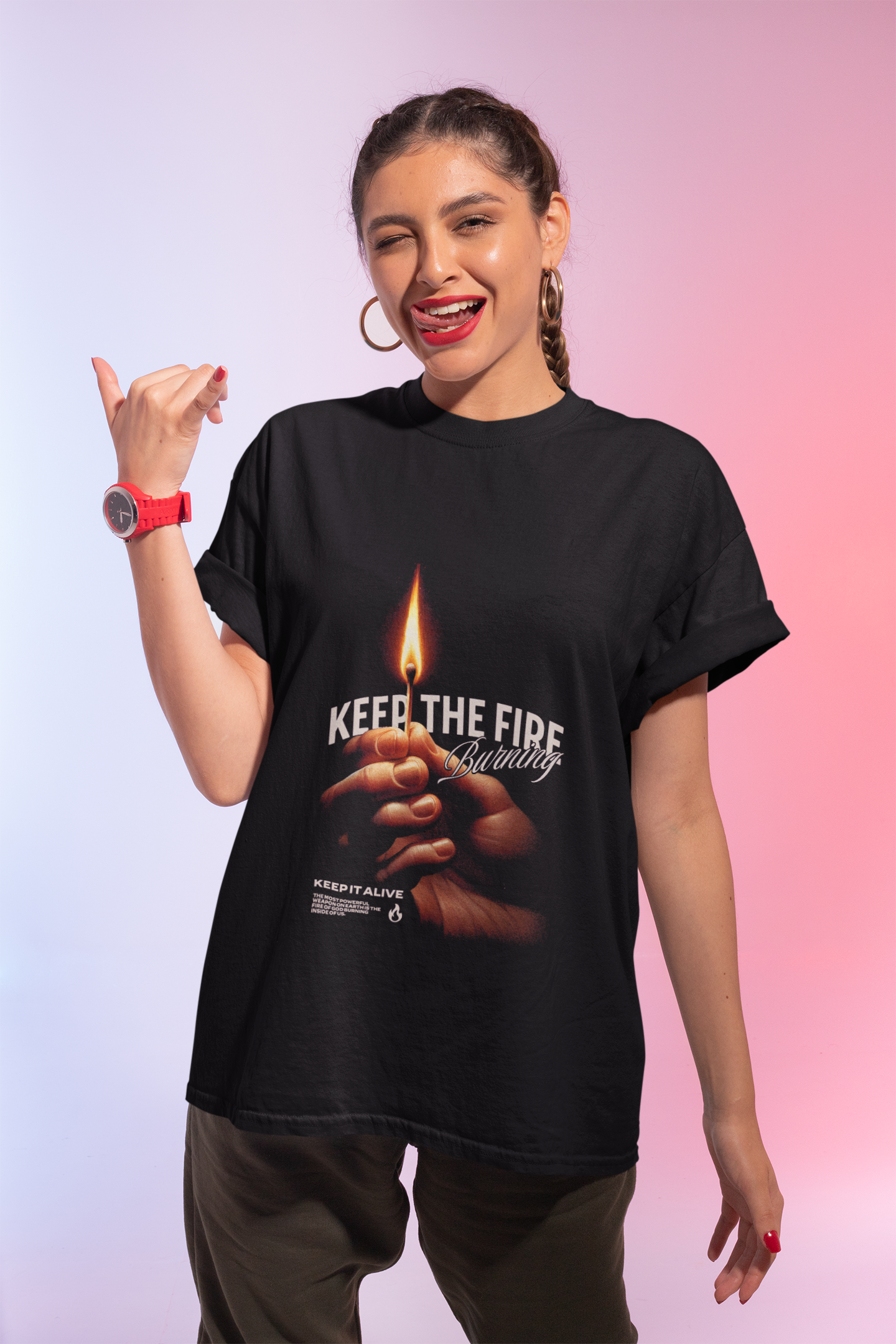 Keep the Fire Burning Unisex Softstyle T-Shirt