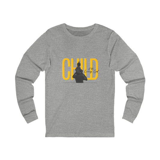 Child with Crown Unisex Long Sleeve Tee – Perfect for Celebrations and Family Gatherings