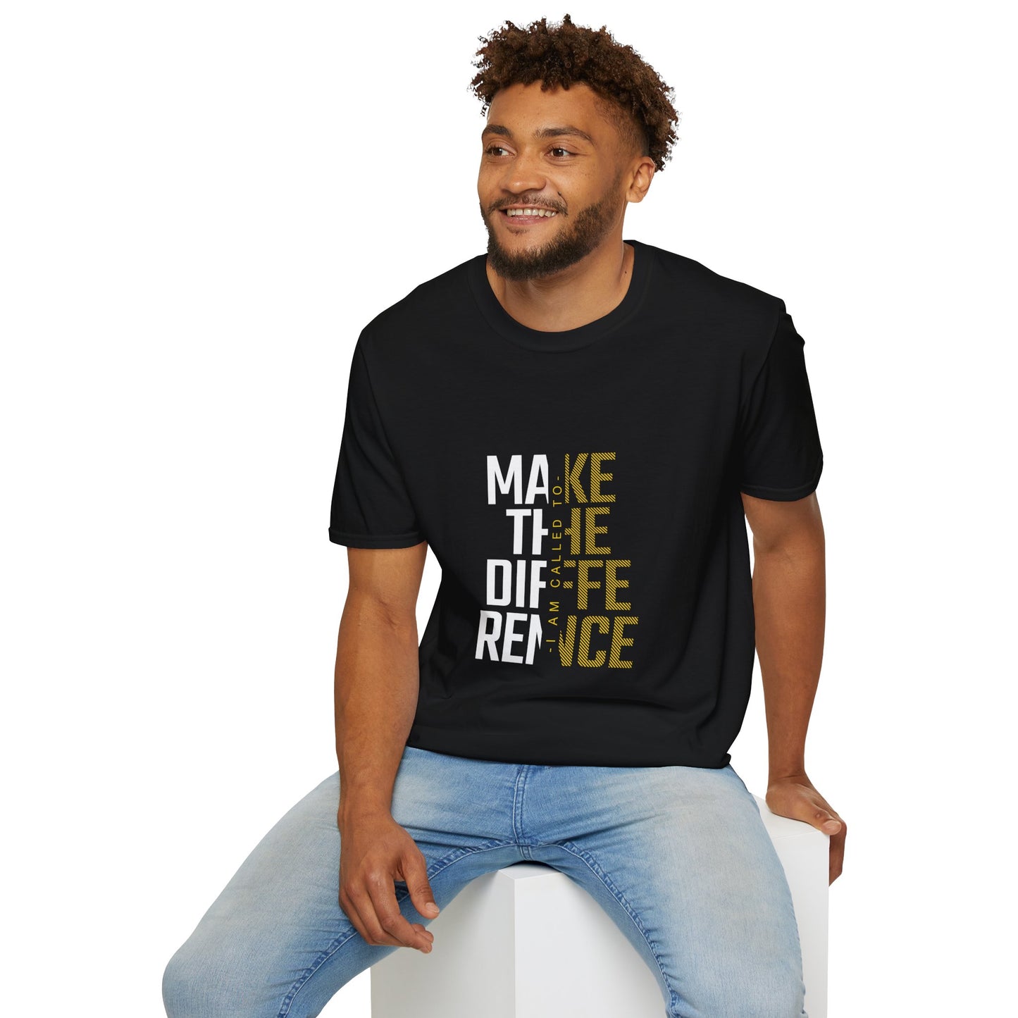 Make a Difference Unisex Softstyle T-Shirt -  Tee for Everyday Wear
