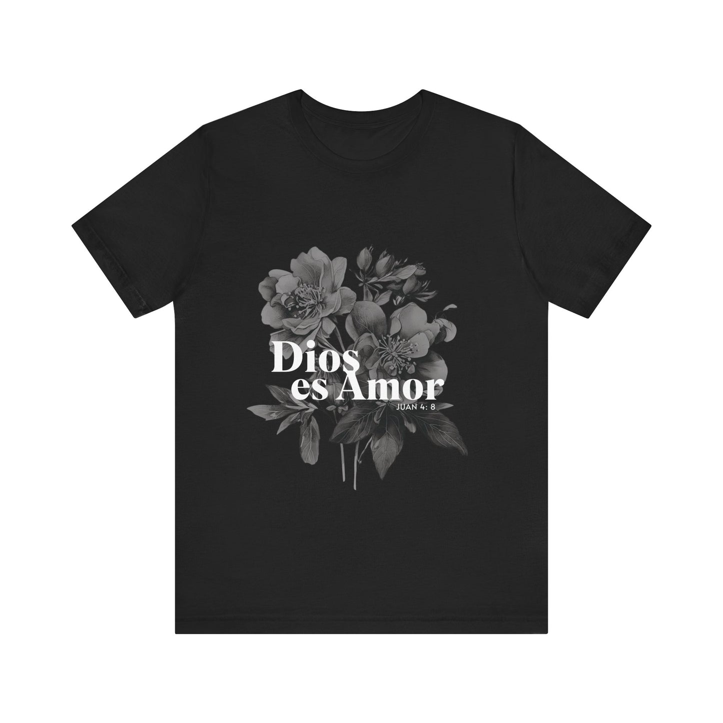Floral Graphic Tee - "Dios es Amor"