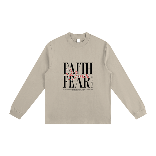 Essential Non-Shrink Mock Neck Sweatshirt