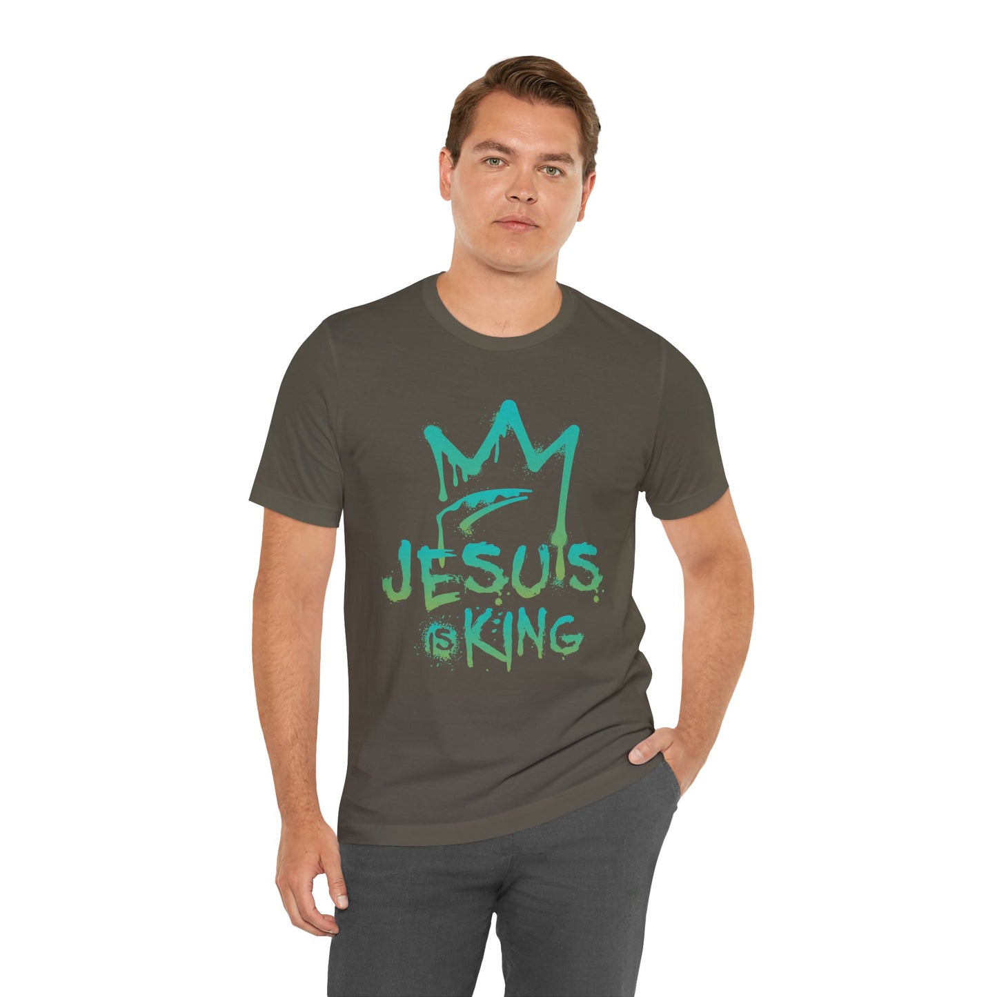 Jesus is King Unisex Jersey Short Sleeve Tee –