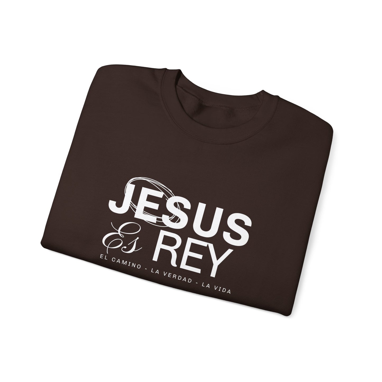 Jesus es Rey Graphic Crewneck Sweatshirt - Unisex Heavy Blend™