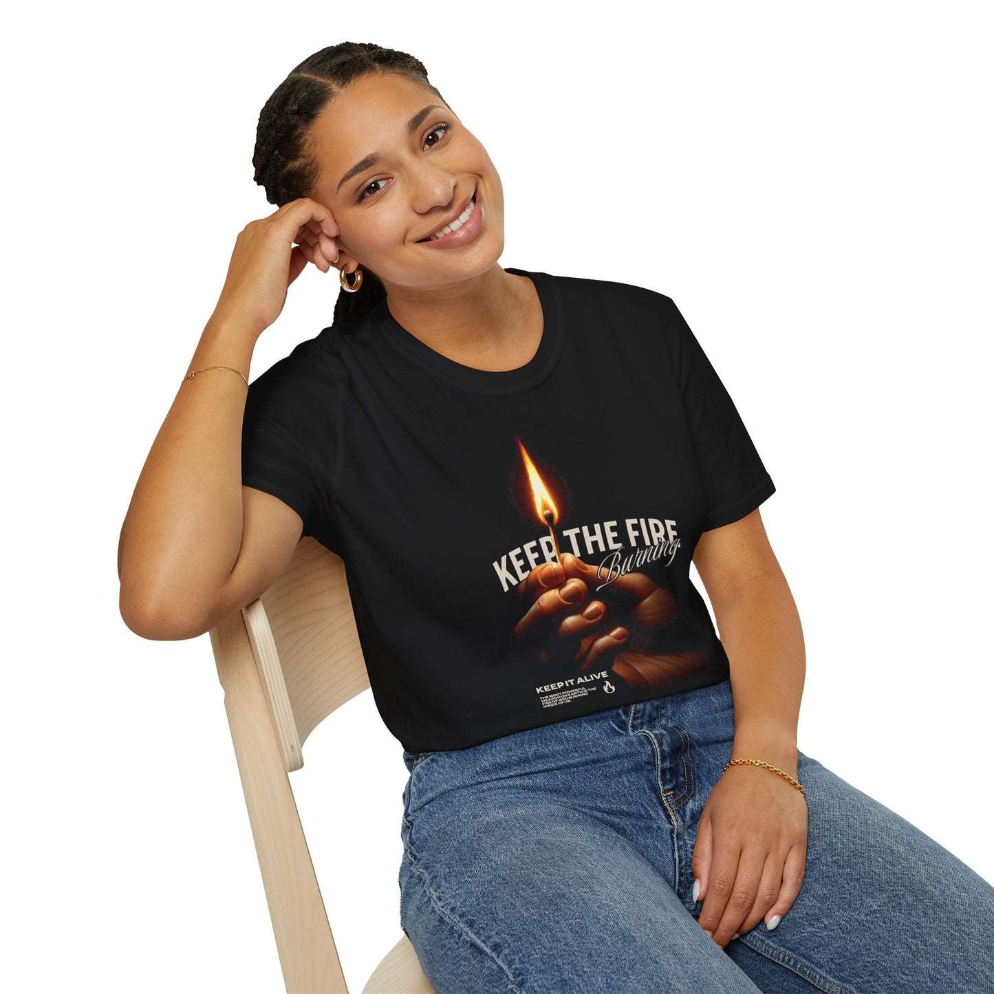 Keep the Fire Burning Unisex Softstyle T-Shirt