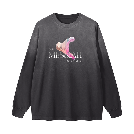 Gradient Vintage Washed Long Sleeve Tee - 270 GSM